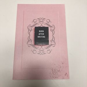 Burn After Writing Book - Brand New. Never used.